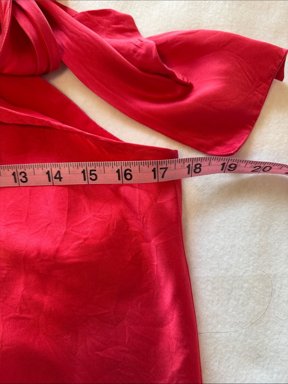 INC 100% Silk Bias Cut Halter Top Size 2 Pink Tie Neck Line - Picture 7 of 8